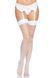 Чулки-сетка для крепления на пояс Leg Avenue Nylon Fishnet Thigh Highs One size, White SO7965 фото 5