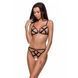 Відкритий бюстгальтер-стрепи NICKY BRA black S/M - Passion Exclusive (м'ята упаковка!!!) PS27802-R фото 1