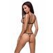 Відверті трусики-стрепи з мереживом Passion Exclusive SOLON THONG L/XL, black PS28004 фото 2