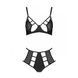 Розпродаж!!! Комплект з екошкіри Passion Tamaris Set black L/XL, бюстгальтер та трусики SO5796 фото 3