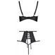 Розпродаж!!! Комплект з екошкіри Passion Tamaris Set black L/XL, бюстгальтер та трусики SO5796 фото 4