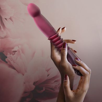 Пульсатор для точки G Blush Temptasia &ndash; Trixie Thrusting Dildo &ndash; Wine Red, 3 скорости SO8835 фото