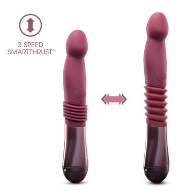 Пульсатор для точки G Blush Temptasia &ndash; Trixie Thrusting Dildo &ndash; Wine Red, 3 скорости SO8835 фото