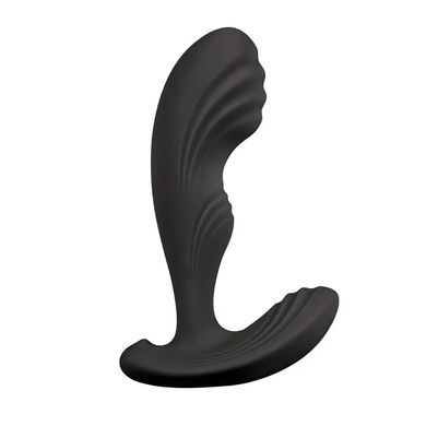Вибромассажер простаты S Pleasures Premium Cozy, черный, с рельефной головкой, 10 режимов SX1613 фото