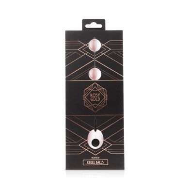 Металлические вагинальные шарики Rosy Gold - Nouveau Kegel Balls, масса 376 г, диаметр 2,8 см SO4594 фото