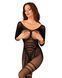 Сетчатый бодистокинг с имитацией подвязок Obsessive Bodystocking G329 XL/XXL, black, с доступом SO7694 фото 1