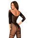 Сетчатый бодистокинг с имитацией подвязок Obsessive Bodystocking G329 XL/XXL, black, с доступом SO7694 фото 2