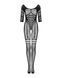 Сетчатый бодистокинг с имитацией подвязок Obsessive Bodystocking G329 XL/XXL, black, с доступом SO7694 фото 5