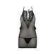 Сорочка прозрачная приталенная Passion ERZA CHEMISE XXL/XXXL, black, трусики PS26006 фото 3