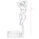 Бодистокинг Passion BS019 white, комбинезон, имитация чулок и пояса PBS019W фото 4