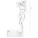 Бодистокинг Passion BS053 white, комбинезон, имитация чулок и пояса PBS053W фото 4