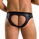 Мужские слипы с вырезами Passion 041 SLIP JOE L/XL Black, экокожа, открытые ягодицы SO7594 фото 2
