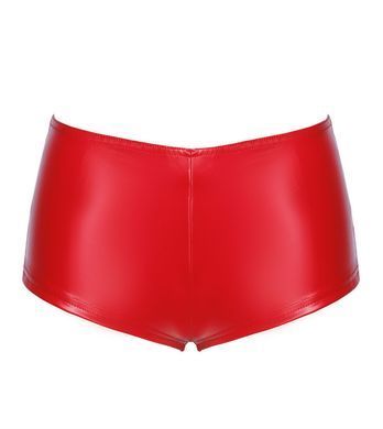 Шорти Noir Handmade F356 Red powerwetlook shorts - M SX2123 фото