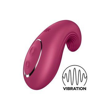 Вибратор Satisfyer Dipping Delight Berry, 2 мотора, гибкий кончик SO6990 фото