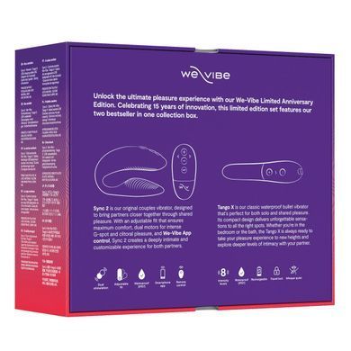 Подарочный набор We-Vibe 15 Year Anniversary Collection, смарт-вибратор для пар + вибропуля SX0526 фото