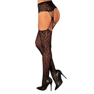 Еротичні колготки-бодістокінг Obsessive Garter stockings S821 S/M/L SO8162 фото