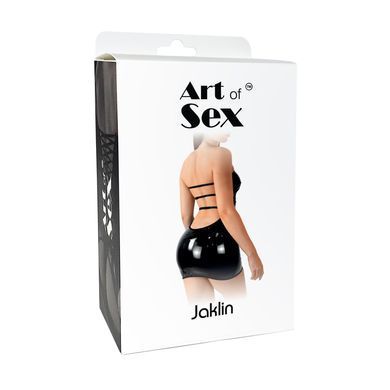 Сексуальное виниловое платье Art of Sex - Jaklin, размер L-2XL, цвет черный SO7353 фото