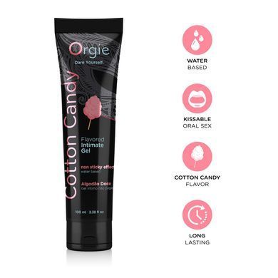 Лубрикант на водной основе Orgie Lube Tube Cotton Candy, 100 мл, со вкусом и ароматом сладкой ваты SX1522 фото