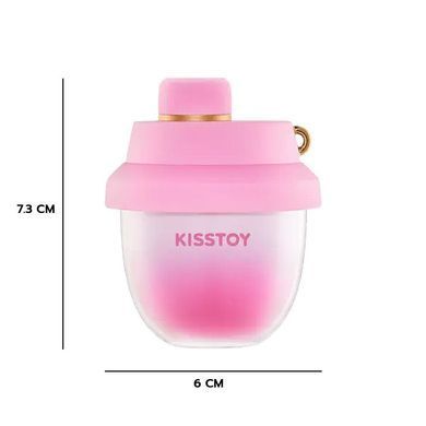 Вакуумный стимулятор-брелок KISSTOY Kiss Pods, 5 уровней интенсивности + Turbo-режим, 2 насадки SX1339 фото