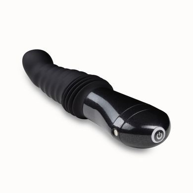 Пульсатор Blush Temptasia &ndash; Lazarus Thrusting Dildo &ndash; Black, ребристый ствол, 3 скорости SO8836 фото