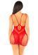 Платье Leg Avenue Lace and Net Mini Dress with Dual Strap One Size, Red SX1734 фото 2
