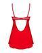 Пеньюар Obsessive Ingridia chemise & thong XS/S, красный, сорочка, стринги SO9036 фото 4