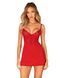 Пеньюар Obsessive Ingridia chemise & thong XS/S, красный, сорочка, стринги SO9036 фото 1