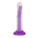 Светящийся в темноте фаллоимитатор ADDICTION Rave 8&Prime; Glow in the Dark Dildo Purple Confetti , 20,3 см SX1301 фото 2