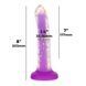 Светящийся в темноте фаллоимитатор ADDICTION Rave 8&Prime; Glow in the Dark Dildo Purple Confetti , 20,3 см SX1301 фото 4