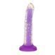 Светящийся в темноте фаллоимитатор ADDICTION Rave 8&Prime; Glow in the Dark Dildo Purple Confetti , 20,3 см SX1301 фото 1