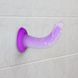 Светящийся в темноте фаллоимитатор ADDICTION Rave 8&Prime; Glow in the Dark Dildo Purple Confetti , 20,3 см SX1301 фото 9