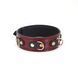 Кожаный ошейник с поводком Liebe Seele Wine Red Collar and Leash, 3 кольца для крепления SO9451 фото 2