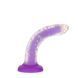 Светящийся в темноте фаллоимитатор ADDICTION Rave 8&Prime; Glow in the Dark Dildo Purple Confetti , 20,3 см SX1301 фото 3
