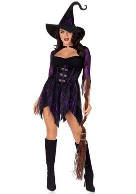 Костюм ведьмы Leg Avenue Mystical Witch L, платье, шляпа SO9334 фото