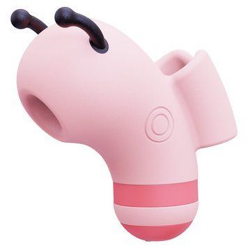 Вакуумный стимулятор с микротоками KISSTOY Beebe Pink, на палец SO6551 фото