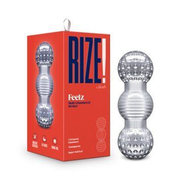 Мастурбатор Blush Rize &ndash; Feelz Masturbator &ndash; Clear, мультитекстура, эффект вакуума SO8837 фото