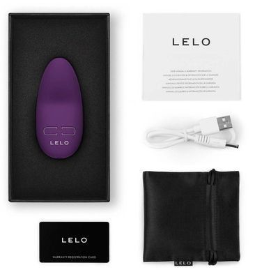 Мини-вибратор для клитора LELO Lily 3 Dark Plum, 10 режимов, очень мощный SX0694 фото