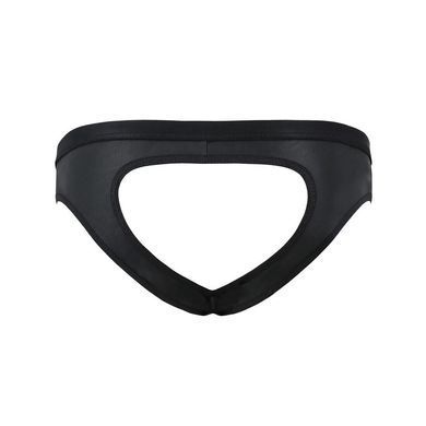 Чоловічі сліпи з вирізами Passion 041 SLIP JOE XXL/XXXL Black, екошкіра, відкриті сідниці SO7596 фото