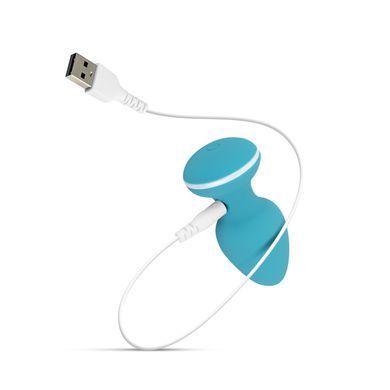 Анальна вібропробка Cala Azul &ndash; Blanca Vibrating anal plug, 10 режимів SO8887 фото