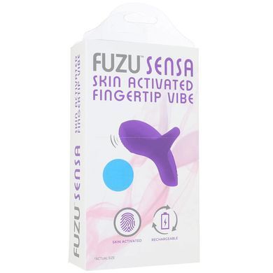 Вибратор на палец FUZU Sensa Skin Activated Fingertip Vibe &ndash; Pastel Blue, сенсорное управление, 8 режимов SX2743 фото