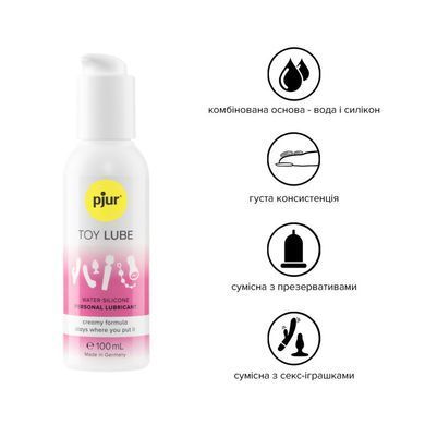 Крем-лубрикант для игрушек pjur Toy Lube (100 мл) на гибридной основе, не стекает PJ13070 фото