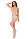 Сітчастий бодістокінг з імітацією топа та шортів Obsessive Bodystocking G330 XL/XXL, white, з доступом SO7696 фото 3