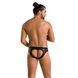 Чоловічі сліпи з вирізами Passion 041 SLIP JOE XXL/XXXL Black, екошкіра, відкриті сідниці SO7596 фото 4
