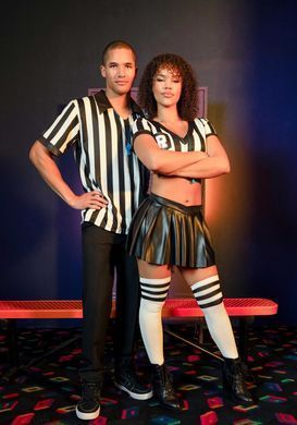 Костюм рефери Leg Avenue Time Out Referee M, кроп-топ, юбка, свисток SO9192 фото