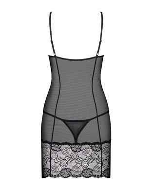 (SALE) Сорочка Obsessive Alluria chemise & thong L/XL SX1123 фото