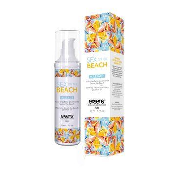 Массажное масло EXSENS Sex on the Beach 50мл разогревающее, без сахара, без парабенов, съедобное SO3330 фото