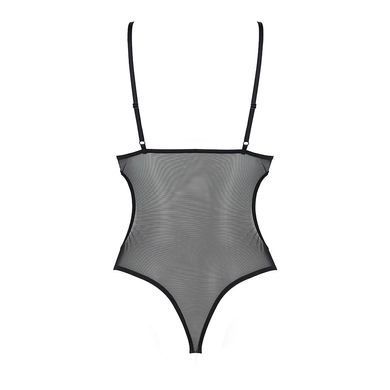 Боди с ажурным лифом Passion CHRISTA BODY L/XL, black SO5753 фото