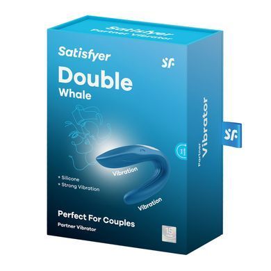 Вибратор для пар Satisfyer Double Whale с двумя моторчиками SO1643 фото