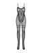 (SALE) Бодистокинг Obsessive Bodystocking F213 S/M/L, имитация кружевного боди и резинки для чулок SO7222 фото 5