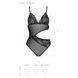 Боди с ажурным лифом Passion CHRISTA BODY L/XL, black SO5753 фото 5